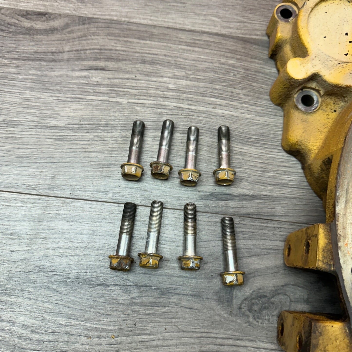 2014 CAT Caterpillar 242D Skid Steer Flywheel Housing Adapter Plate C3.3B Kubota