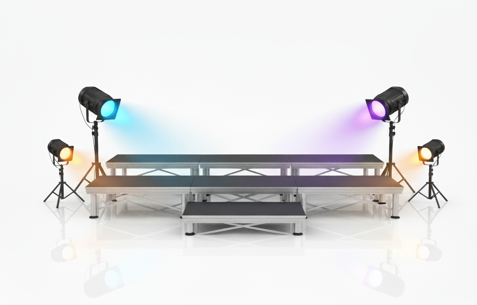 Stage, Risers & Lighting Equipment
