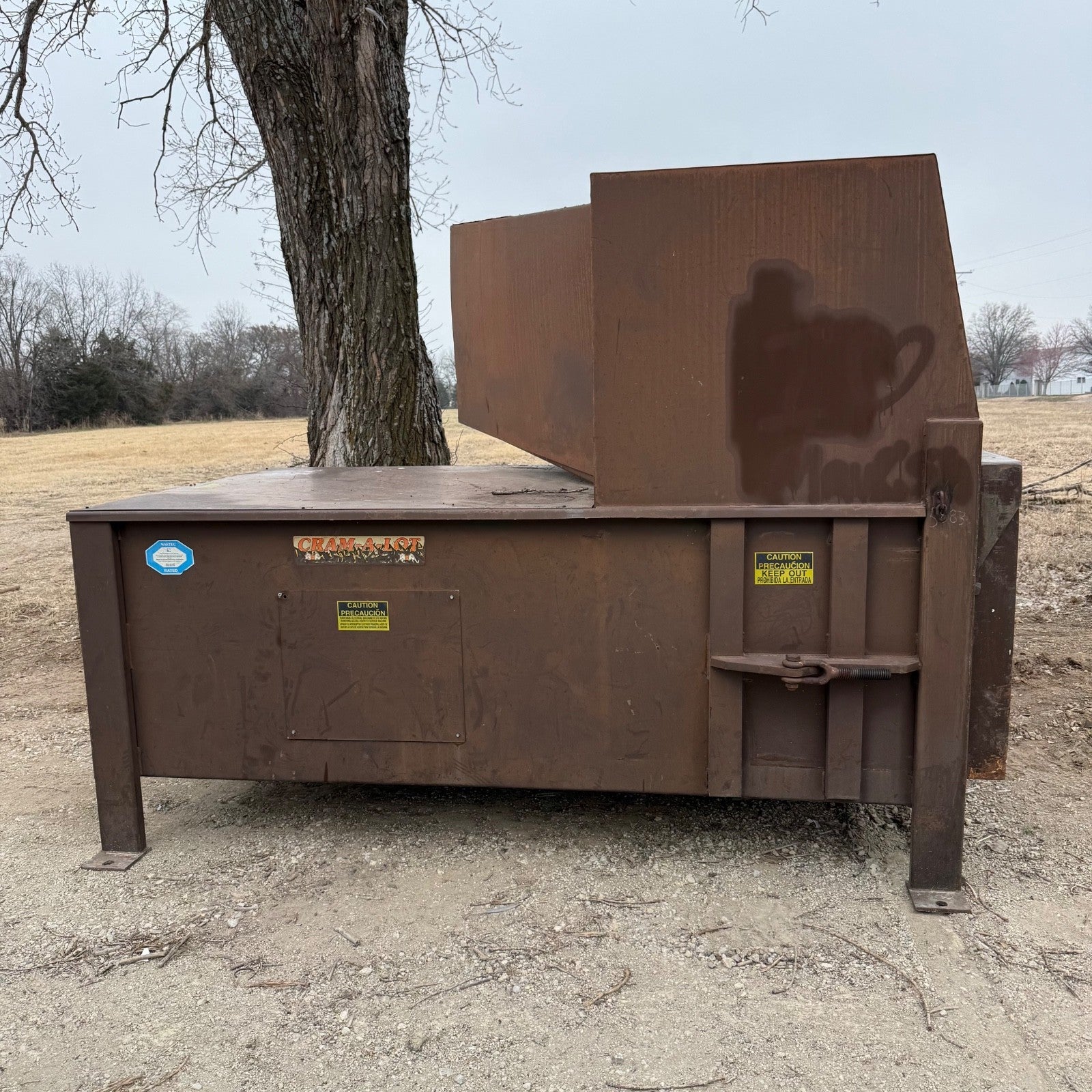J.V. Manufacturing CRAM-A-LOT | C0-02 | 2 Yard Trash Compactor Dumpster0