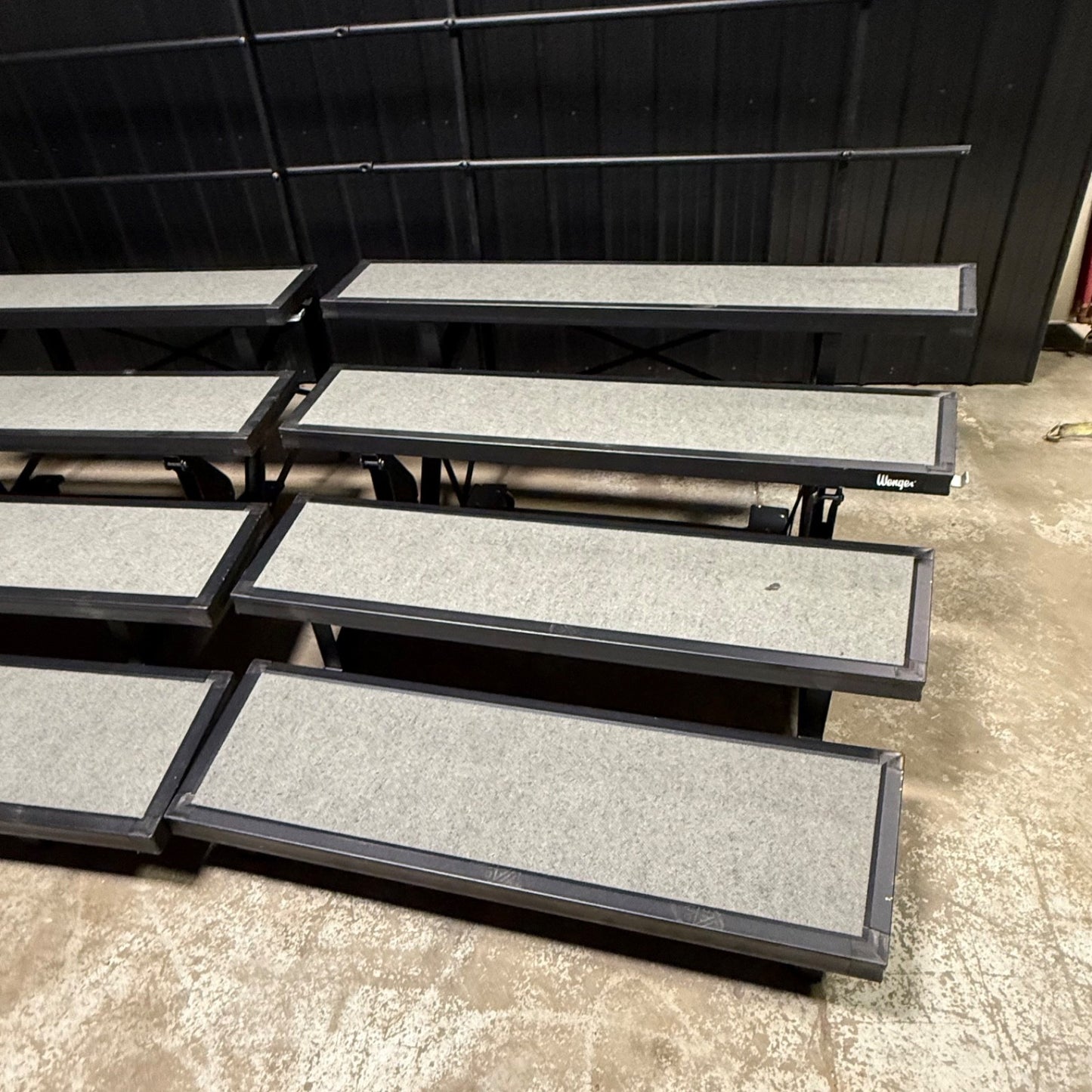 (2) Wenger Signature Series Choral Stage Risers 4-Step Performance Choir Folding