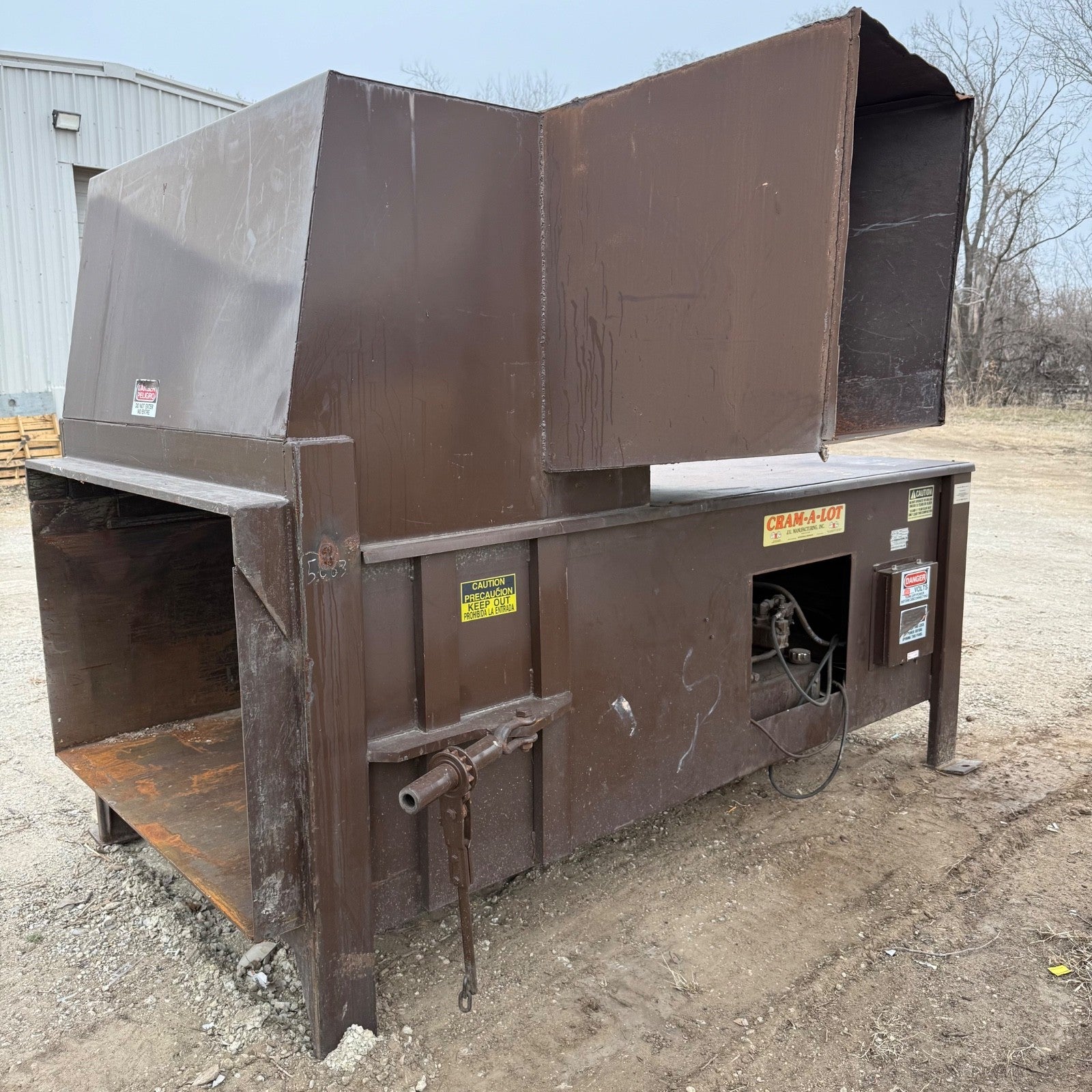 J.V. Manufacturing CRAM-A-LOT | C0-02 | 2 Yard Trash Compactor Dumpster4