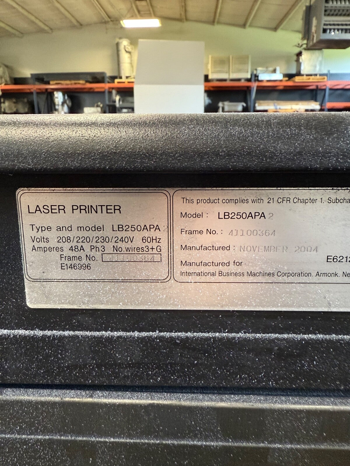 IBM Ricoh InfoPrint 4100 Duplex Advanced Function Printing System