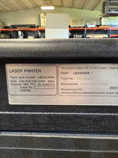 IBM Ricoh InfoPrint 4100 Duplex Advanced Function Printing System