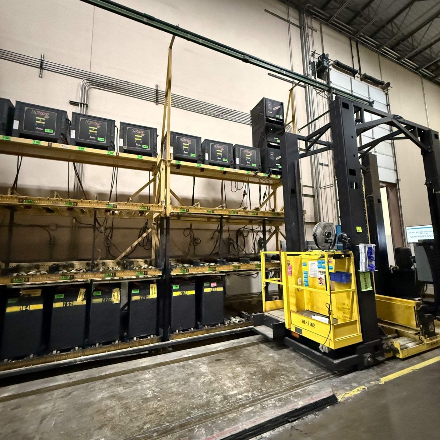 MTC Forklift Battery Exchanger - Multi Level Storage Power Charger
