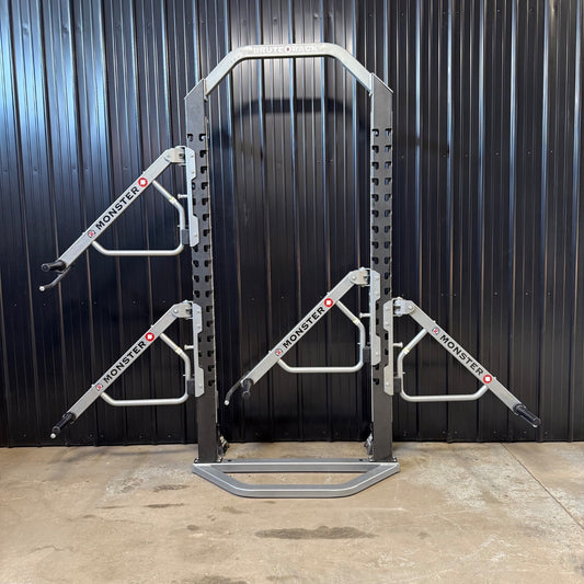 Rogers Athletic Brute Rack w/ Monster Incline Arms | Wall Mount Gym Equipment