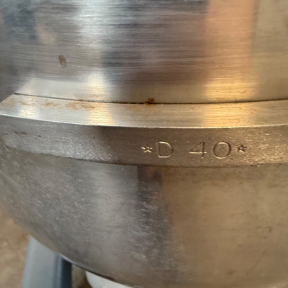 Hobart D340 40 Qt Mixer W/ Bowl & Attachments & Guard 1 1/2 HP 3 PH 480v6