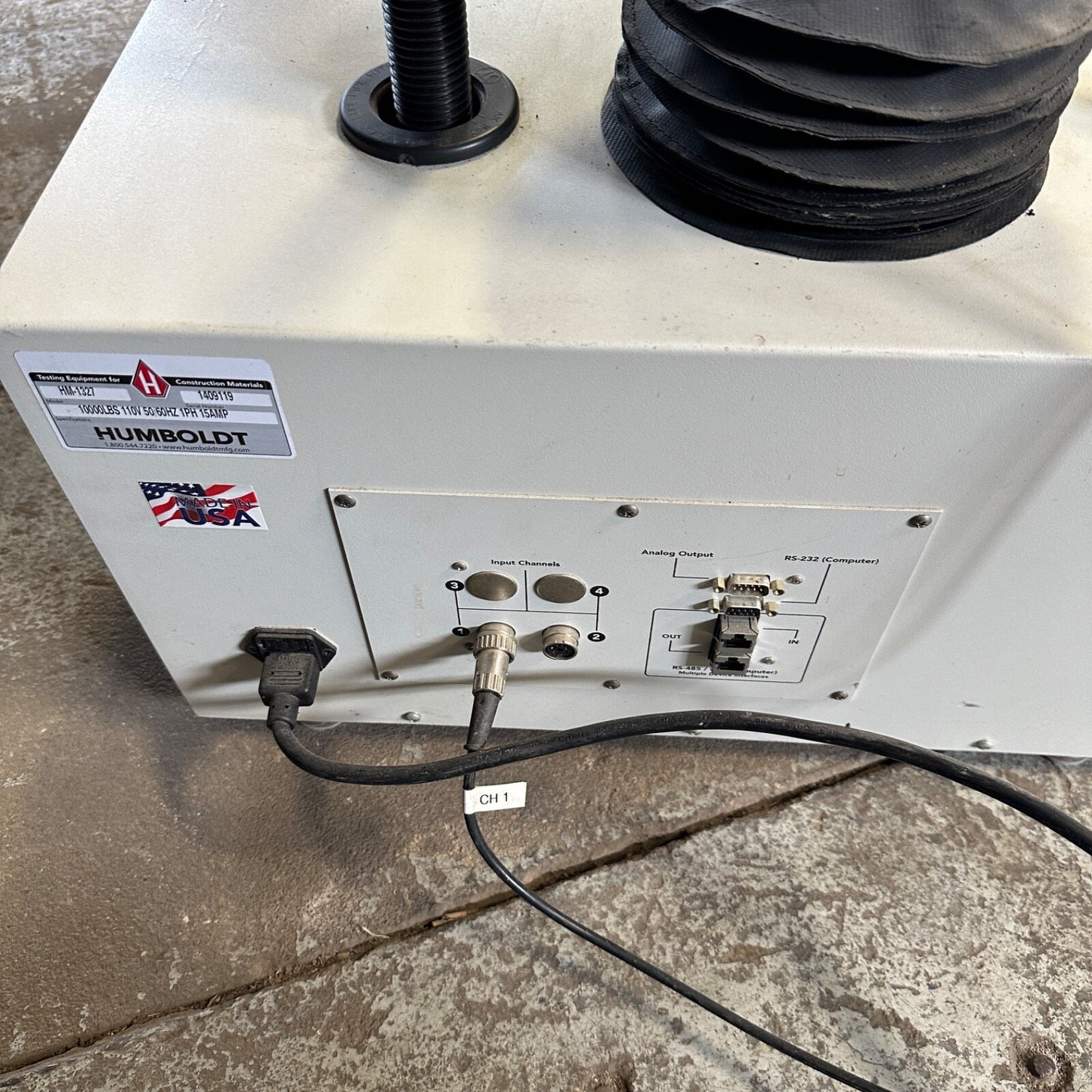 Humboldt HM-1327 Marshall Loader | Asphalt Soil Tester Compressor TSR Load Frame