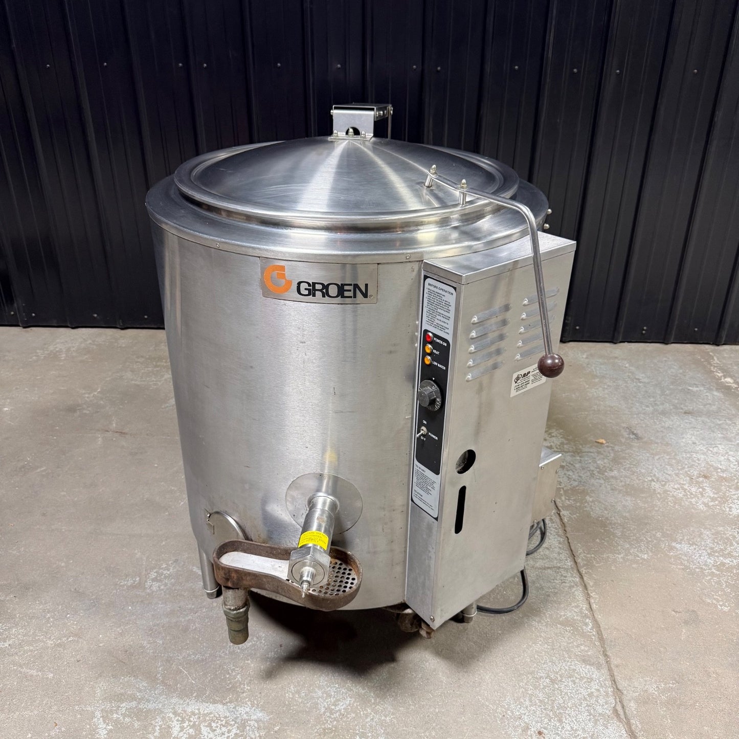 Groen AH/1E-40 40 Gal Jacket Steam Kettle | Natural Gas Stationary 2/30
