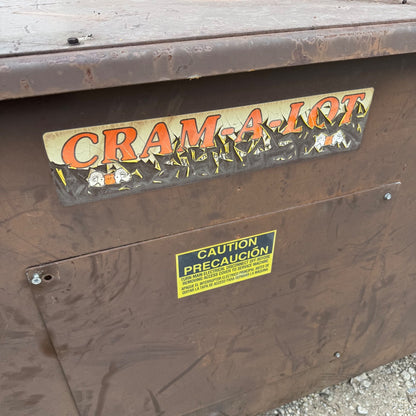 J.V. Manufacturing CRAM-A-LOT | C0-02 | 2 Yard Trash Compactor Dumpster1