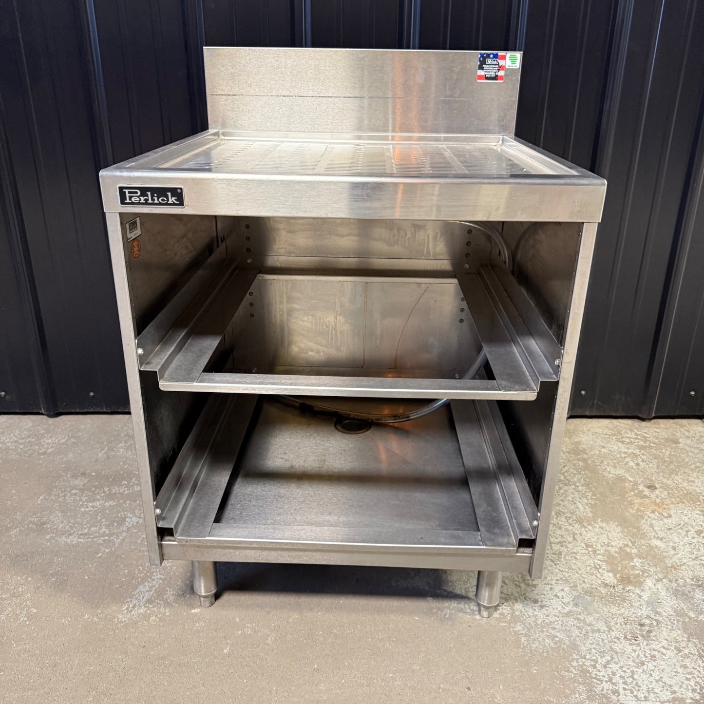 Perlick 7055A-D Drying Rack Glass Underbar Storage Cabinet