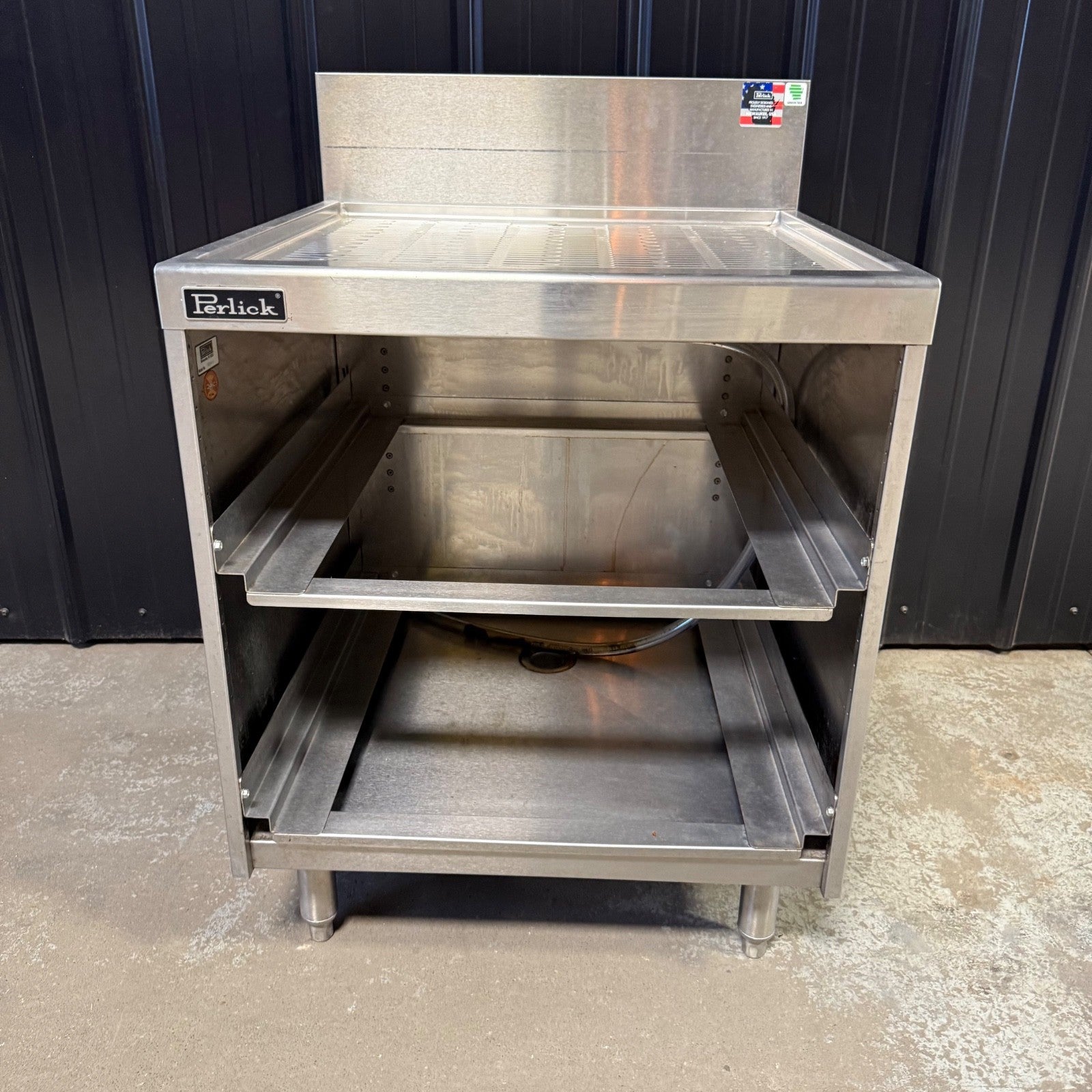 Perlick 7055A-D Drying Rack Glass Underbar Storage Cabinet