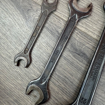 Vintage Dowidat Wrench Set - Machinist - Din 984 - 36, 32, 30, 22, 19, 17, 14