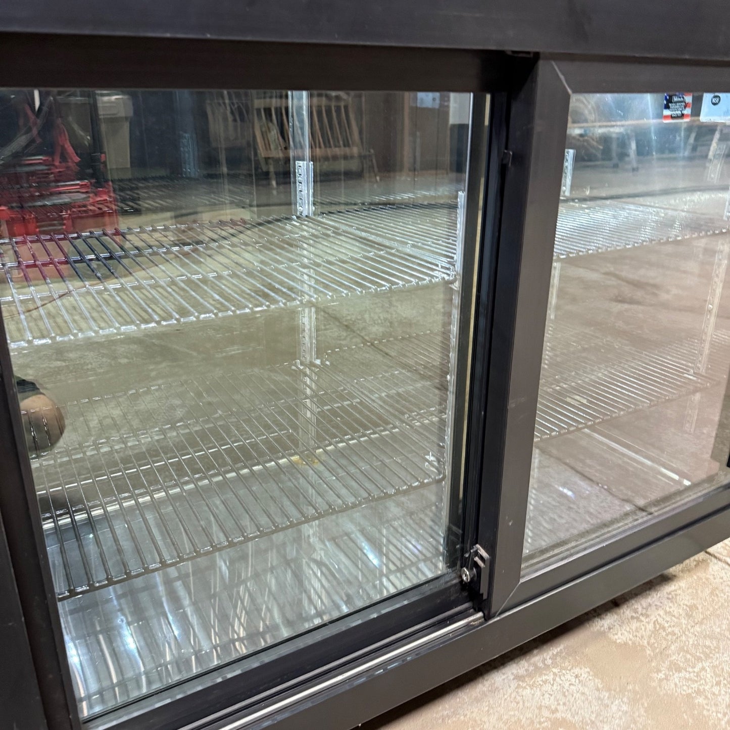Perlick SDPS60 60" Black Pass-Thru Sliding Door Back Bar Refrigerator4