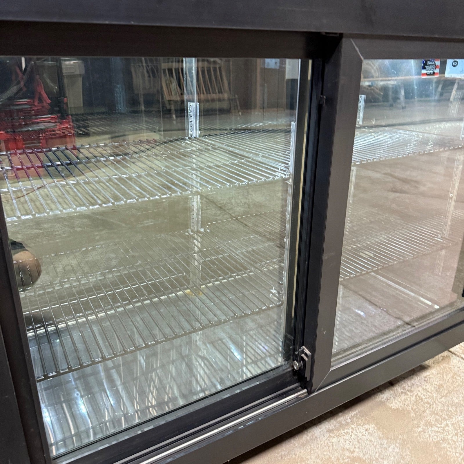 Perlick SDPS60 60" Black Pass-Thru Sliding Door Back Bar Refrigerator4