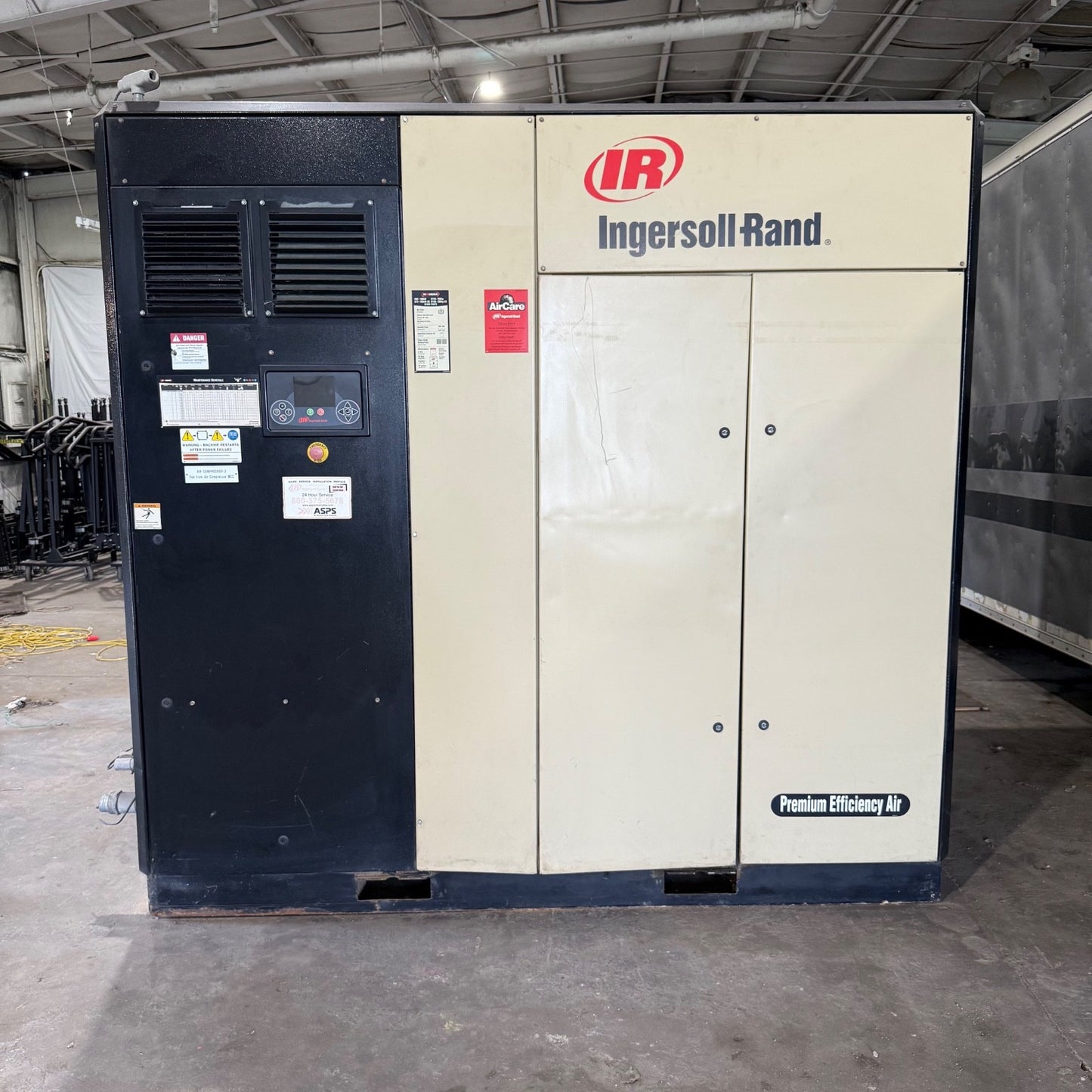 Ingersoll Rand IRN125H-2S Rotary Screw Air Compressor Oil-Flooded 125HP