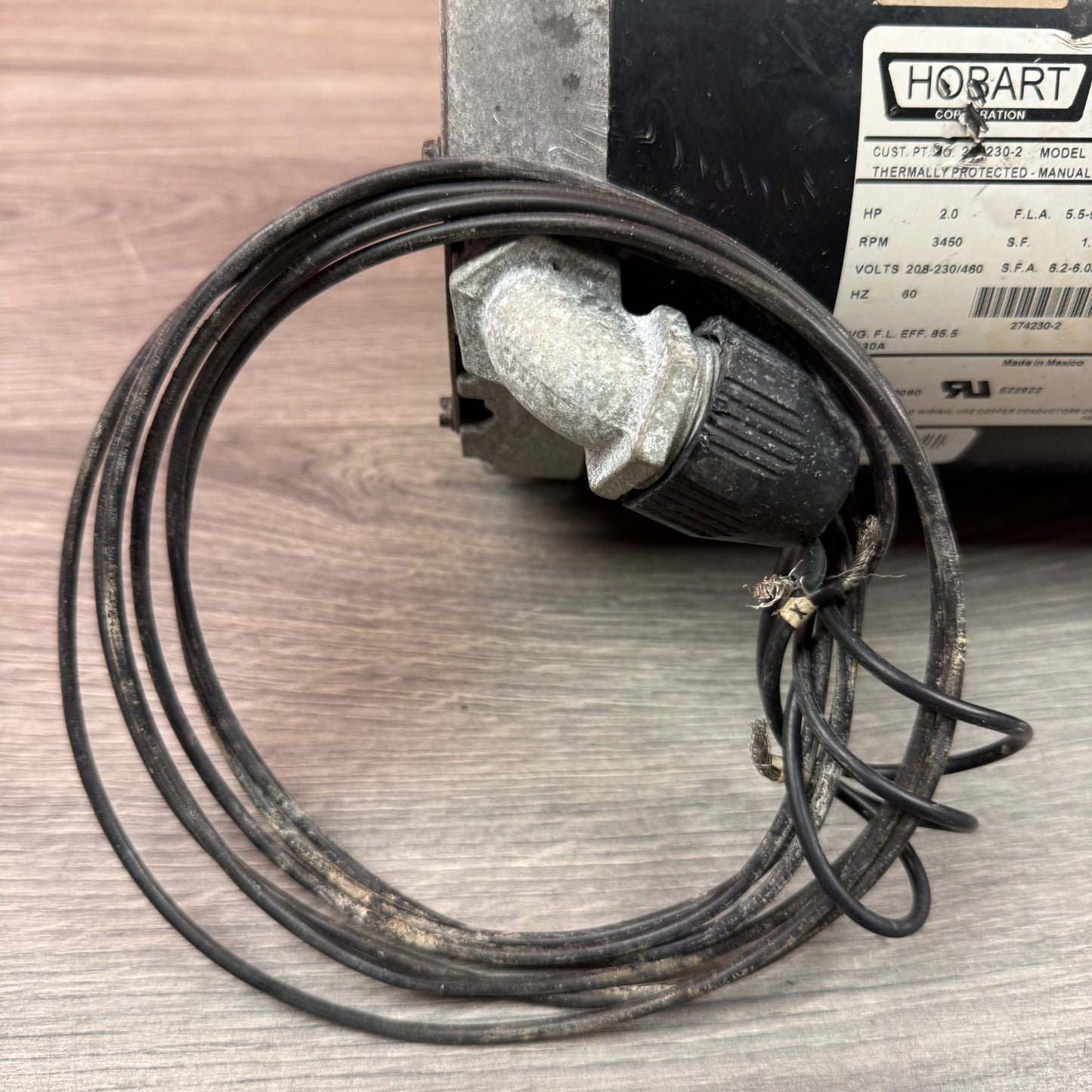 Hobart P63CZFFR-1555 274230-2 | CRS66A Dishwasher Motor Pump & Impeller2