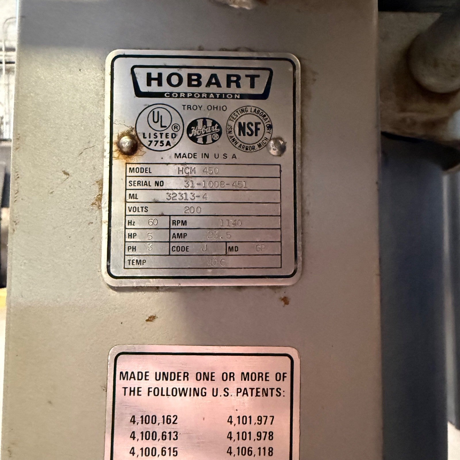 Hobart HCM-450 Vertical Cutter Mixer | 45 Qt | Tilt-Lever Food Processor5