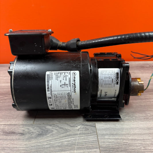 Marathon 5K38DNA001FY 1/5HP 1725RPM 3Ph 48Y AC Motor Hobart CRS66A 150-503-3901B0