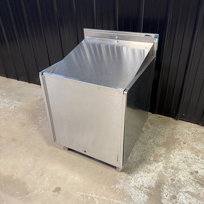 Perlick TS24LS Liquor Bottle Display Cabinet - Behind Bar Storage Step w/ Covers