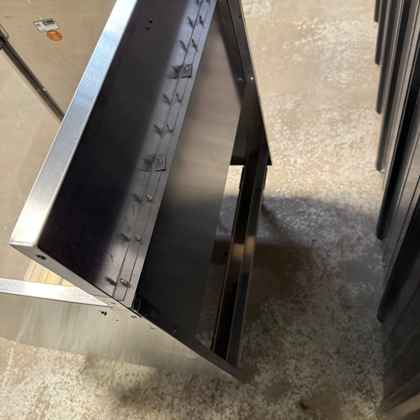 Perlick TS24LS Liquor Bottle Display Cabinet - Behind Bar Storage Step w/ Covers