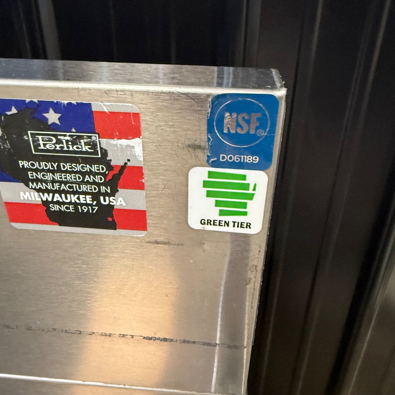 Perlick TS24LS Liquor Bottle Display Cabinet - Behind Bar Storage Step w/ Covers