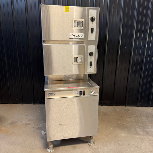 Cleveland 24CGM200 Natural Gas Convection Steamer \ Double Oven | Natural Gas0