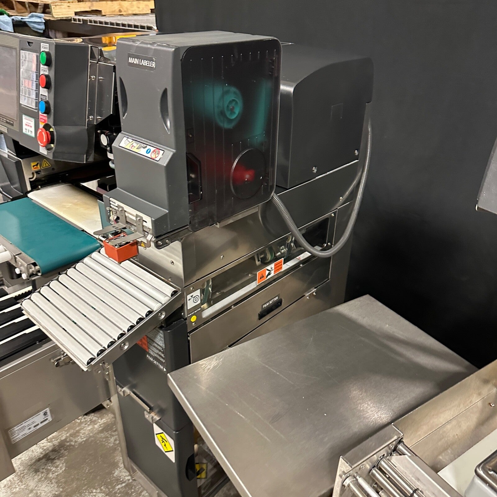 Teraokla DIGI AW-4600 Meat Wrapper Shrink Wrap Station DPS-4600 Scale & Labeler