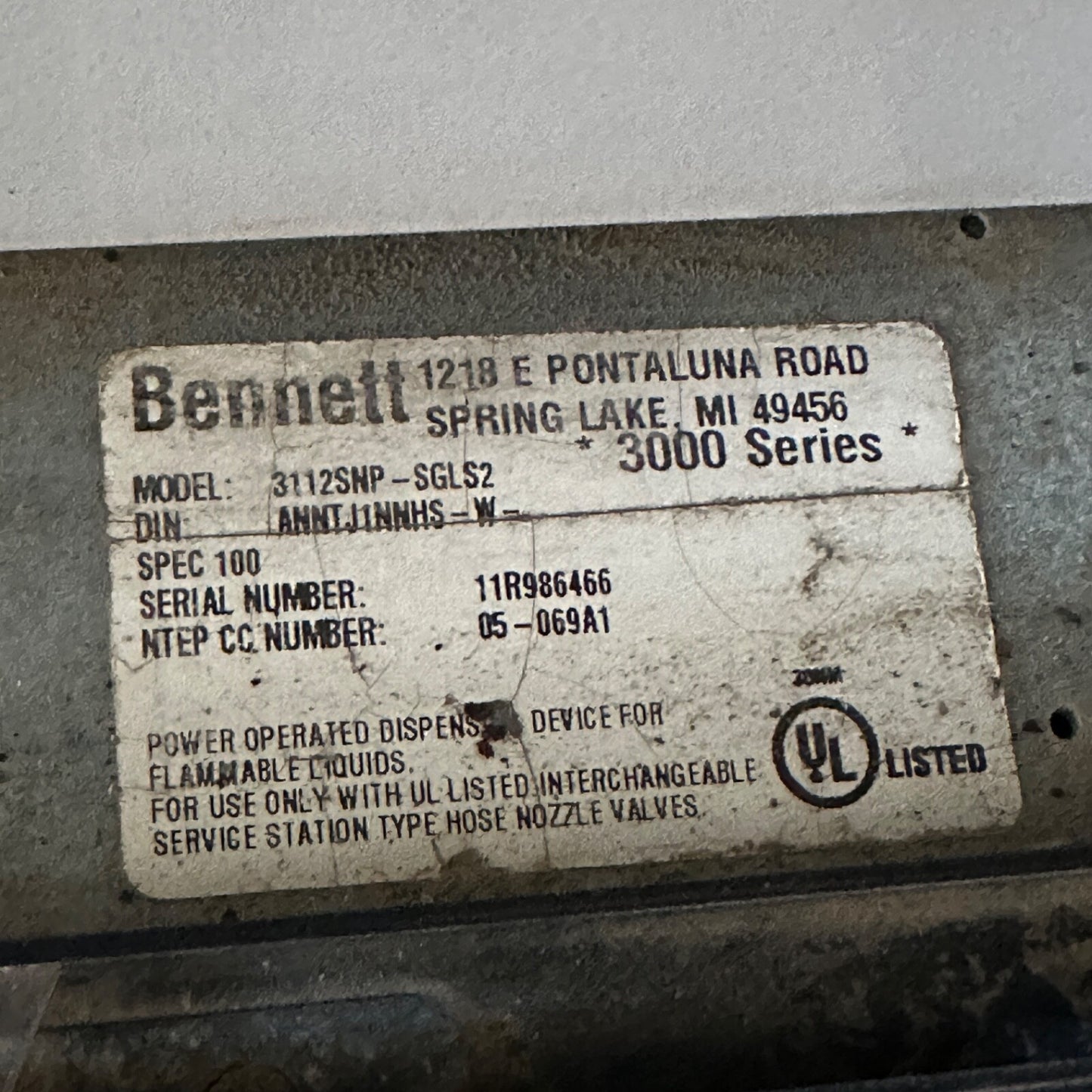 Bennett 3000 Series Dual Diesel Fuel Pump | 3112SNP -SGLS2