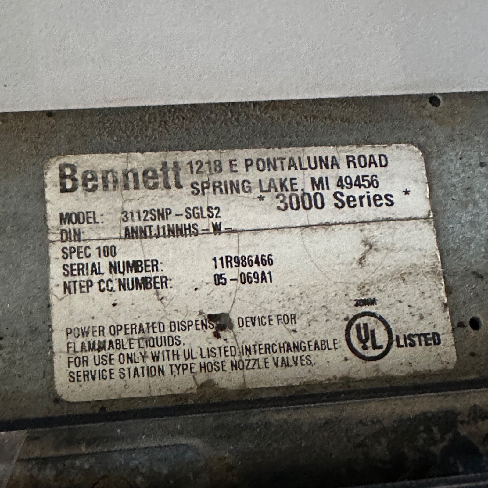 Bennett 3000 Series Dual Diesel Fuel Pump | 3112SNP -SGLS2