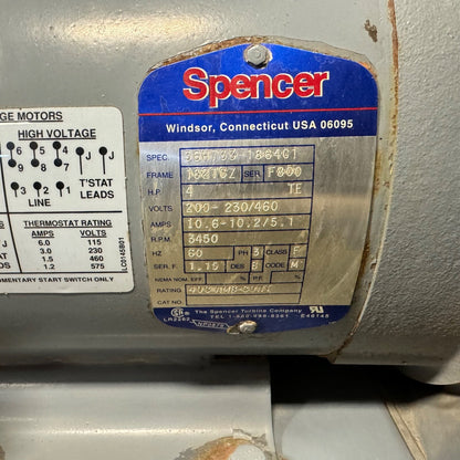 Spencer Vortex VB030 Regenerative Blower VB-030B-0111
