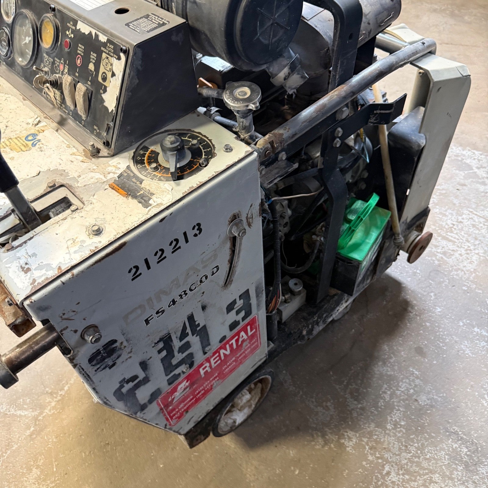 Dimas / Husqvarna FS-4800D 36" Walk Behind Concrete Saw DIESEL Self Propelled7