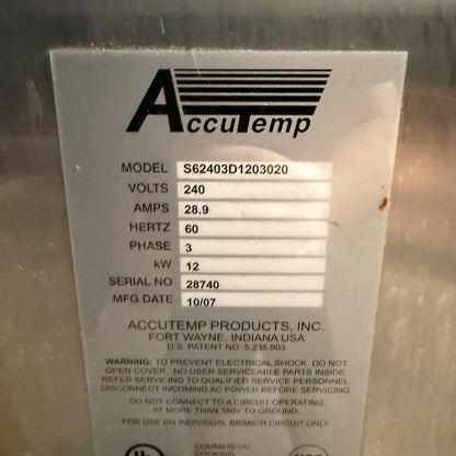 AccuTemp S6 Steam N Hold Double Unit Steamer | Electric | Accu-Temp Steam'N'Hold