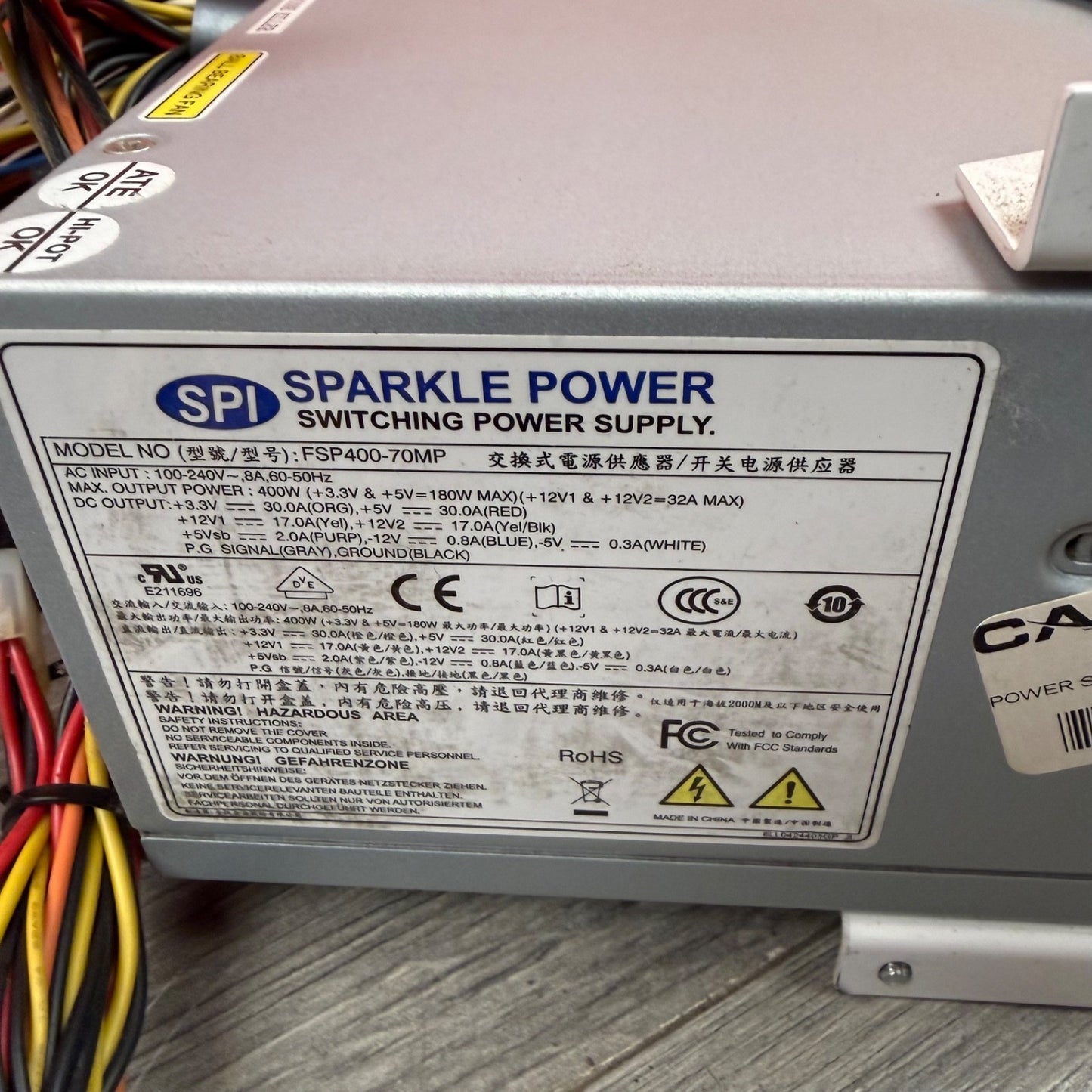 GE OEC 9900 C-Arm 5448683 SPI Switching Power Supply 400W FSP400-70MP3