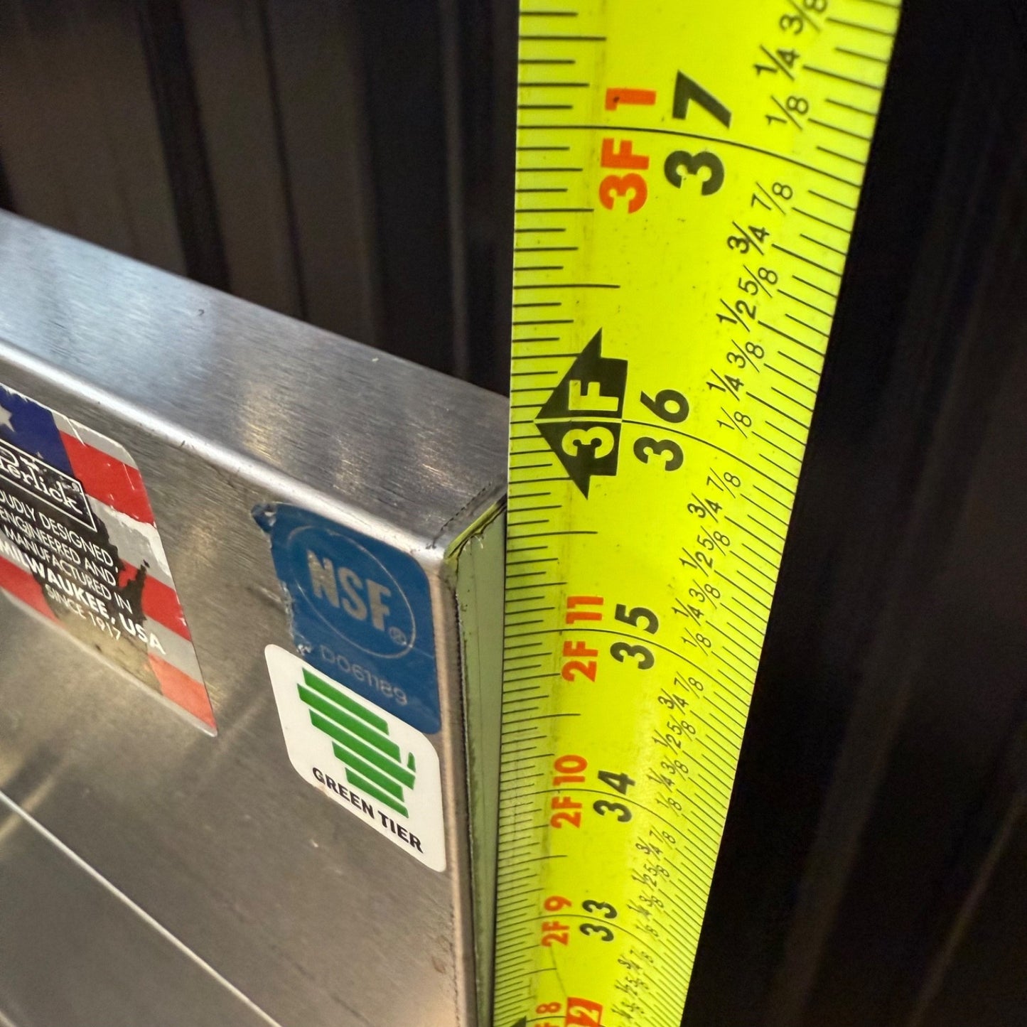 Perlick TS24LS Liquor Bottle Display Cabinet - Behind Bar Storage Step w/ Covers