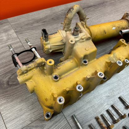 2014 CAT Caterpillar 242D Skid Steer Intake Manifold & EGR Cooler C3.3B Kubota