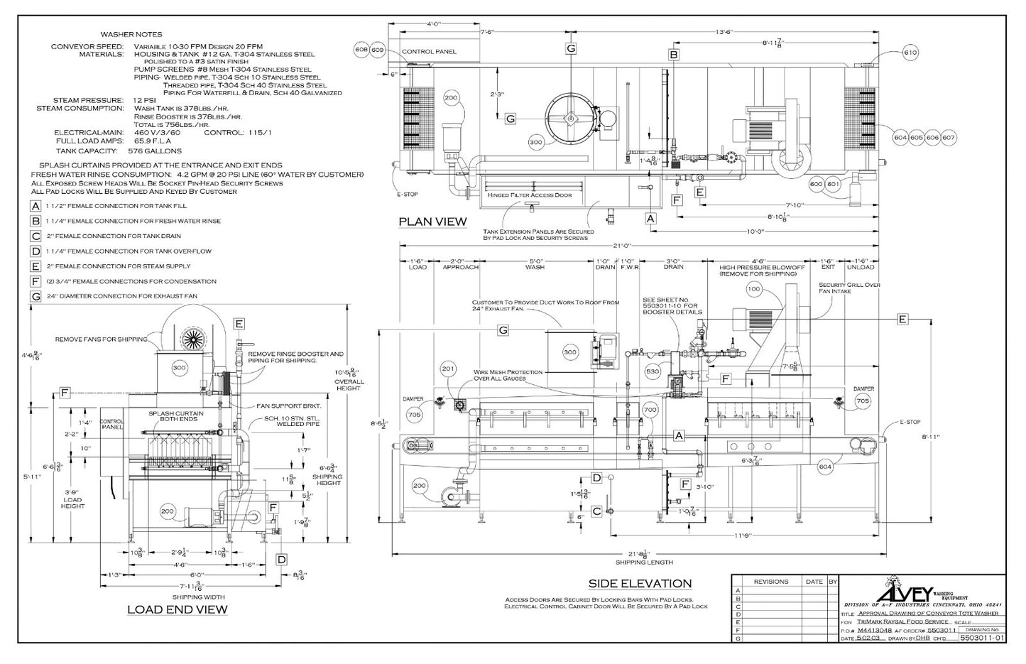 Alvey Conveyer Dishwasher | Pots Pans Trays | Industrial Commercial | Steam