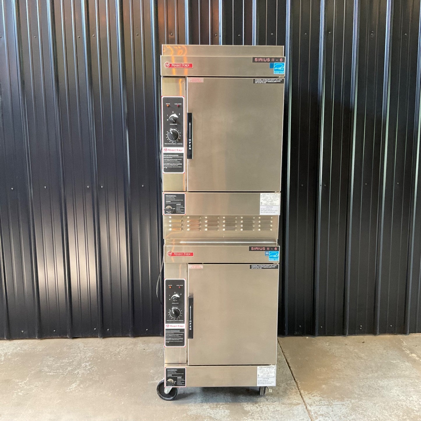 Market Forge SIRIUS II-6 Boilerless Convection Steamer Steam Oven - DOUBLE STACK