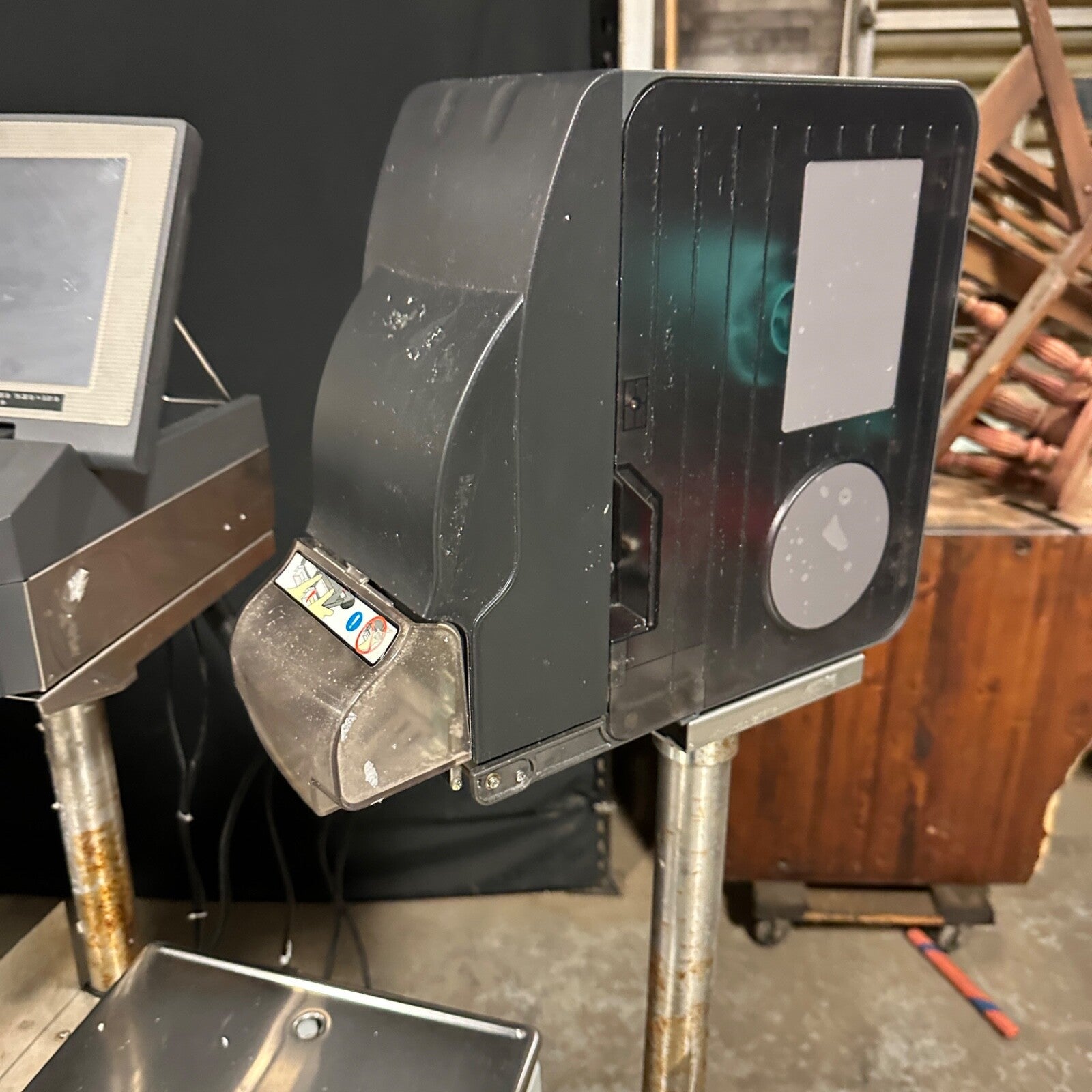 Teraokla DIGI AW-4600 Meat Wrapper Shrink Wrap Station DPS-4600 Scale & Labeler