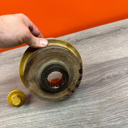 CAT Caterpillar 242D Skid Steer Crank Crankshaft Pulley w/ BOLT C3.3B Kubota