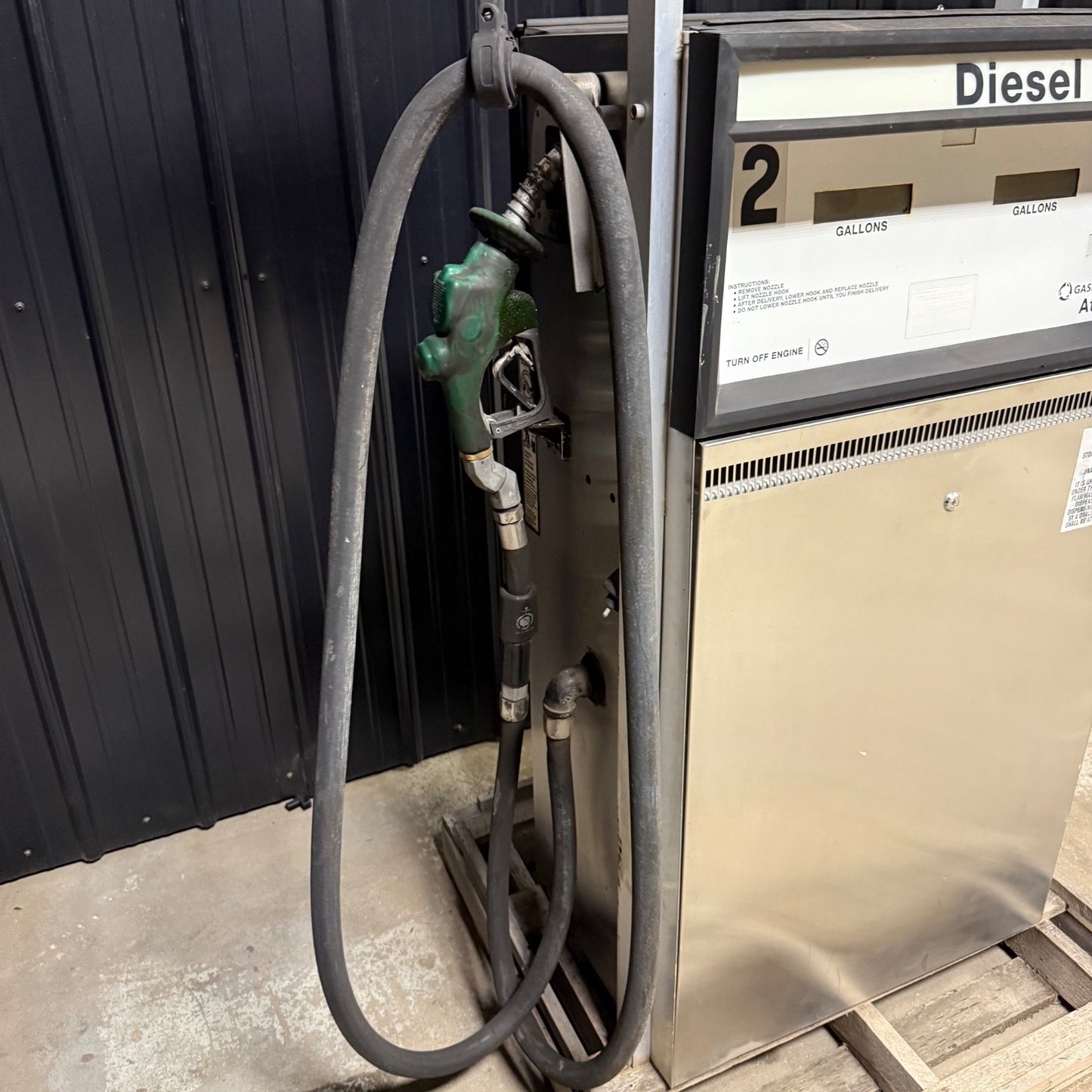 Gasboy Atlas 9853K 9800 Series Dual Fuel Pump - Diesel Dispenser Stainless Steel