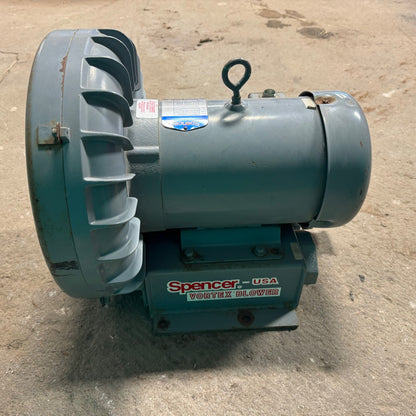 Spencer Vortex VB030 Regenerative Blower VB-030B-011 - 3 Phase - vba930106