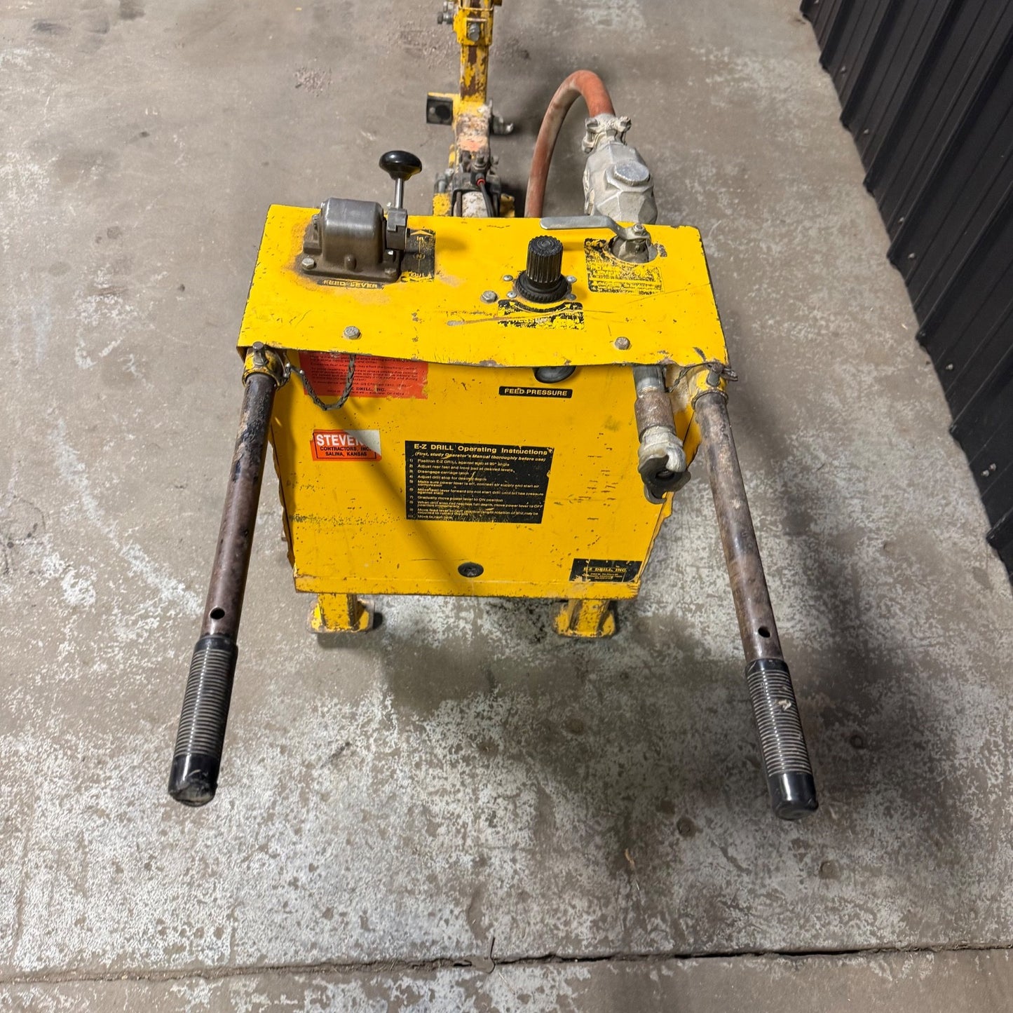 E-Z Drill Inc. Concrete Utility Drill | Air Powered7
