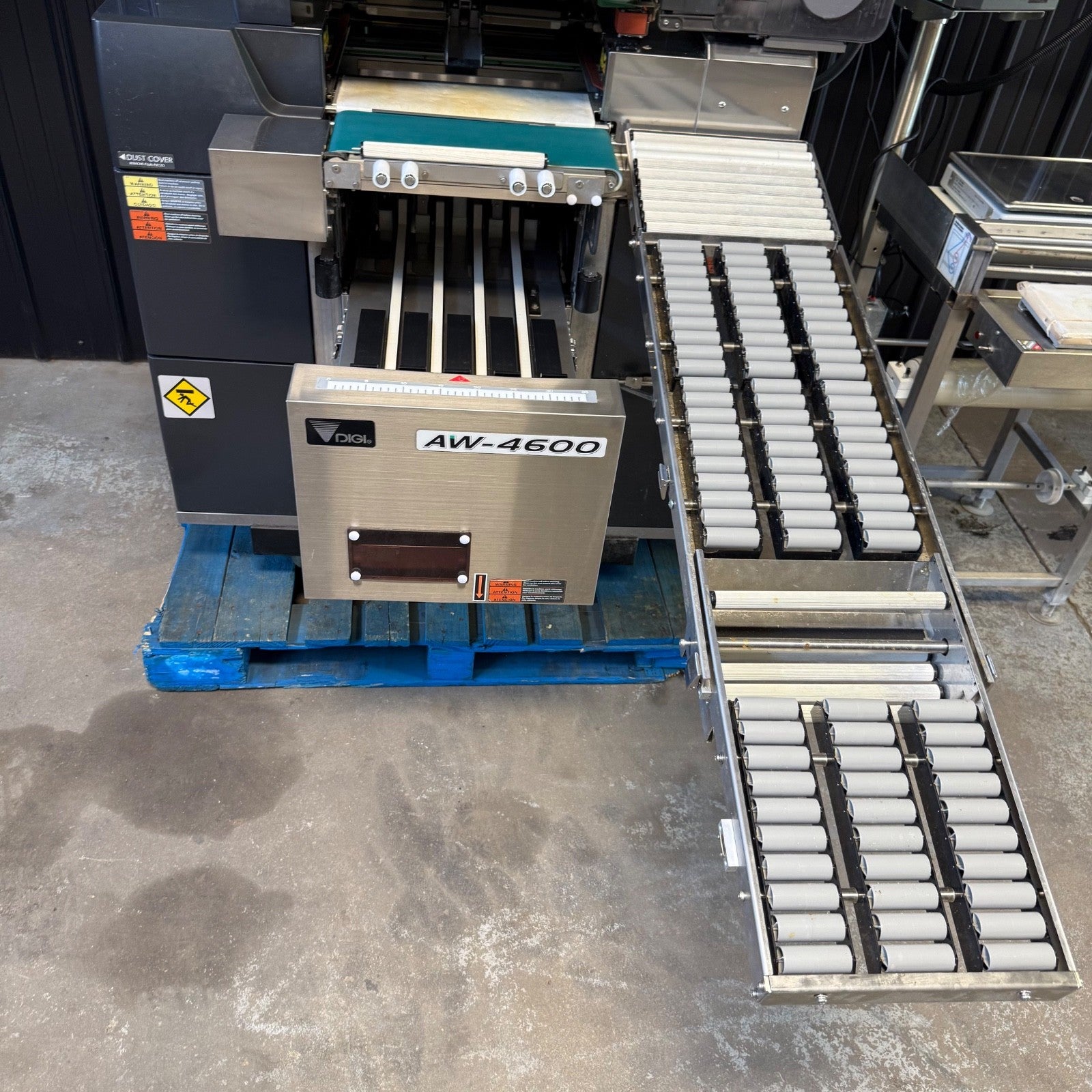 DIGI AW-4600 Meat Wrapper Shrink Weigh Label Wrap Station DPS-4600 Scale Labeler