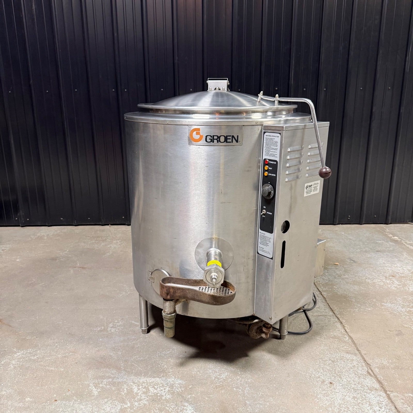Groen AH/1E-40 40 Gal Jacket Steam Kettle | Natural Gas Stationary 2/32