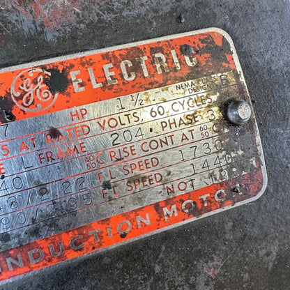 Heidelberg Windmill Printing Press Electric Motor - General Electric 5K204E7