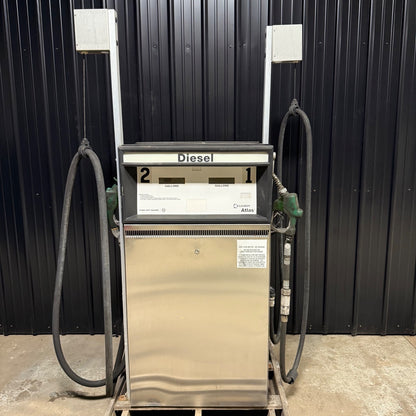 Gasboy Atlas 9853K 9800 Series Dual Fuel Pump - Diesel Dispenser Stainless Steel