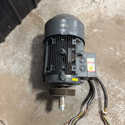 Siemens 1la9166-2ka90-zn03 Kaeser Sigma Compressor Motor 25Hp 460V 3PH