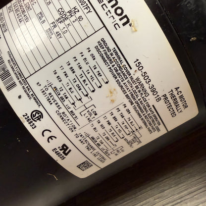 Marathon 5K38DNA001FY 1/5HP 1725RPM 3Ph 48Y AC Motor Hobart CRS66A 150-503-3901B6