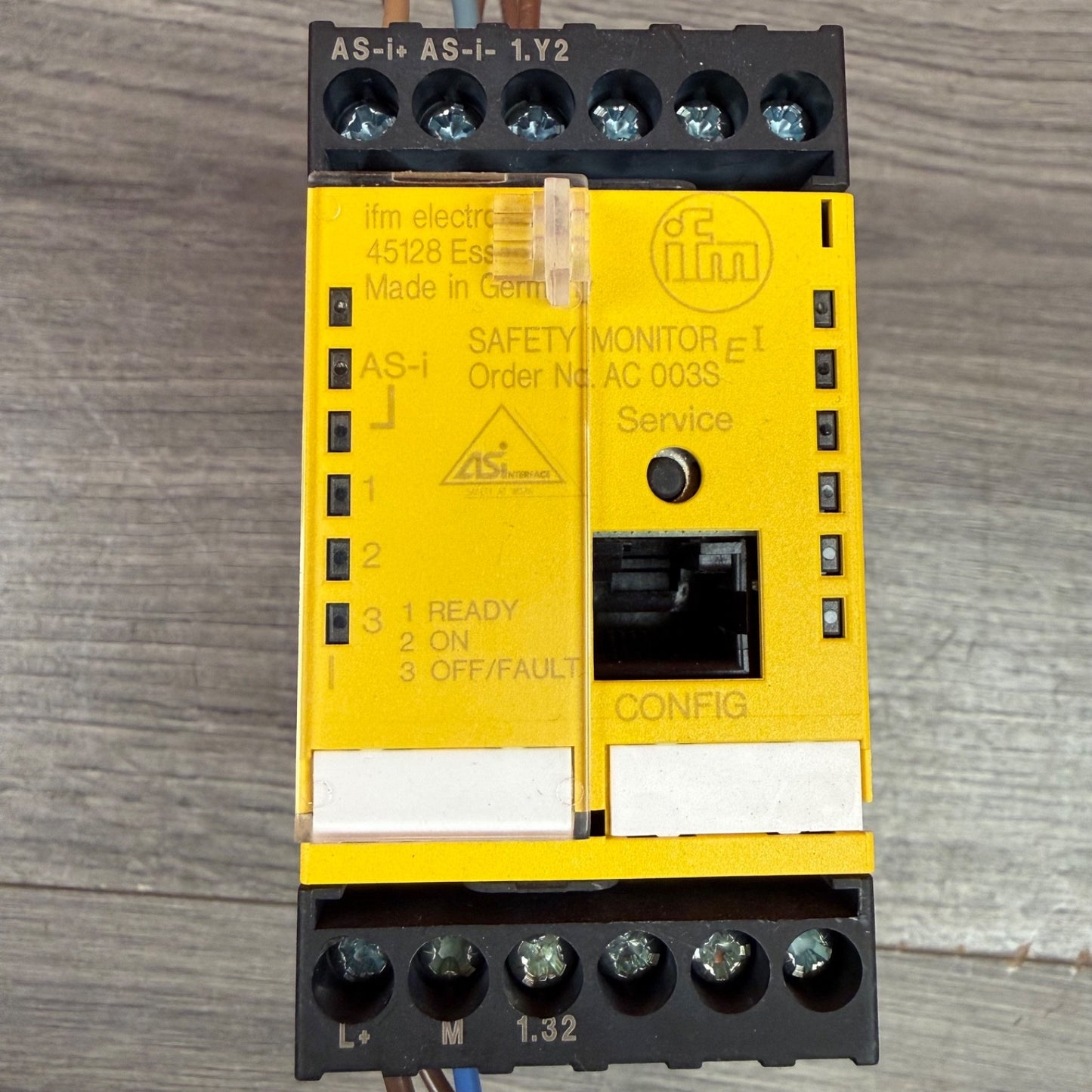 IFM Electronic AC003S AS-Interface Safety Monitor 1Ch EN60947 EN602041