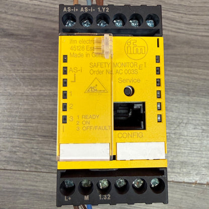 IFM Electronic AC003S AS-Interface Safety Monitor 1Ch EN60947 EN602041